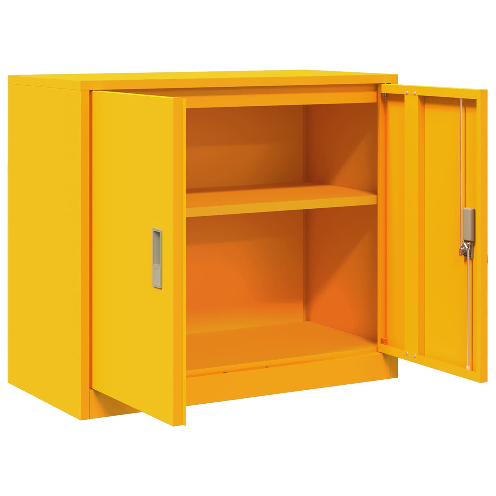 Storage Cabinet with Storage Mustard Yellow 80 x 40 x 70 cm