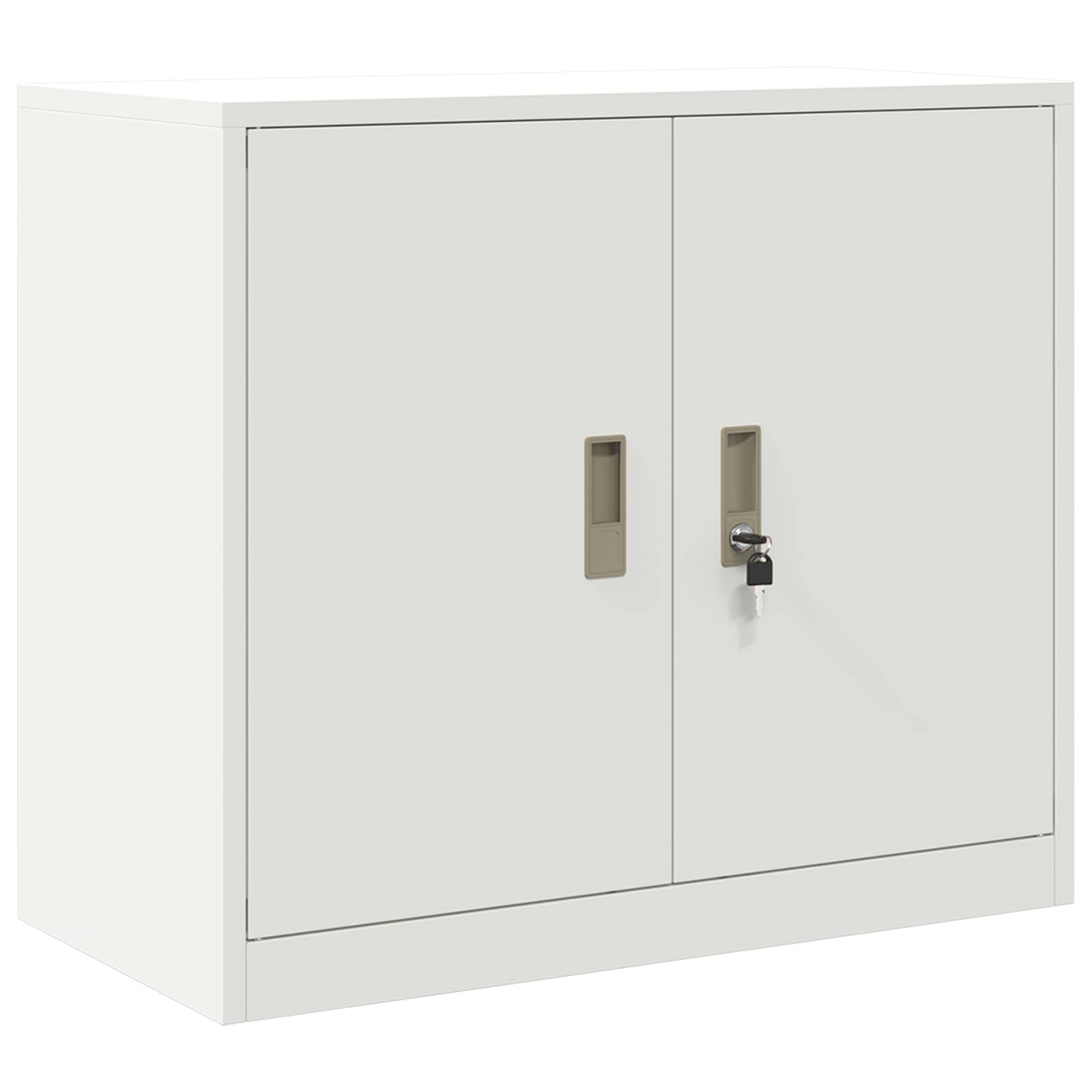 Storage Cabinet White 80 x 40 x 70 cm Cold-Rolled Steel