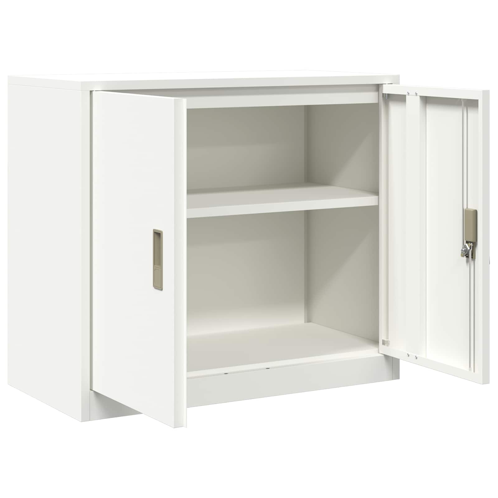 Storage Cabinet White 80 x 40 x 70 cm Cold-Rolled Steel