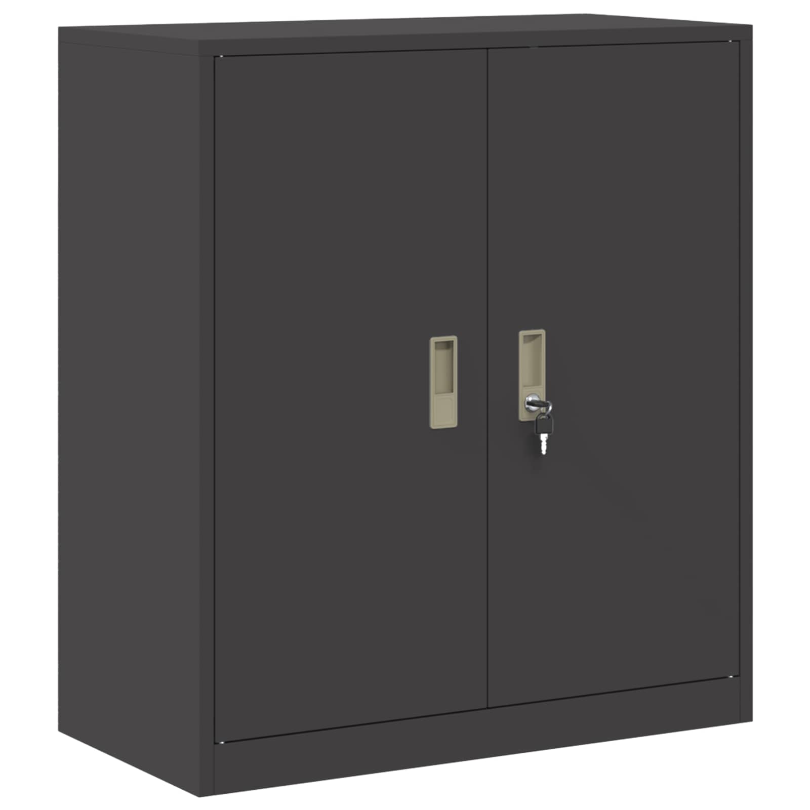Storage Cabinet Black 80 x 40 x 90 cm Cold-Rolled Steel