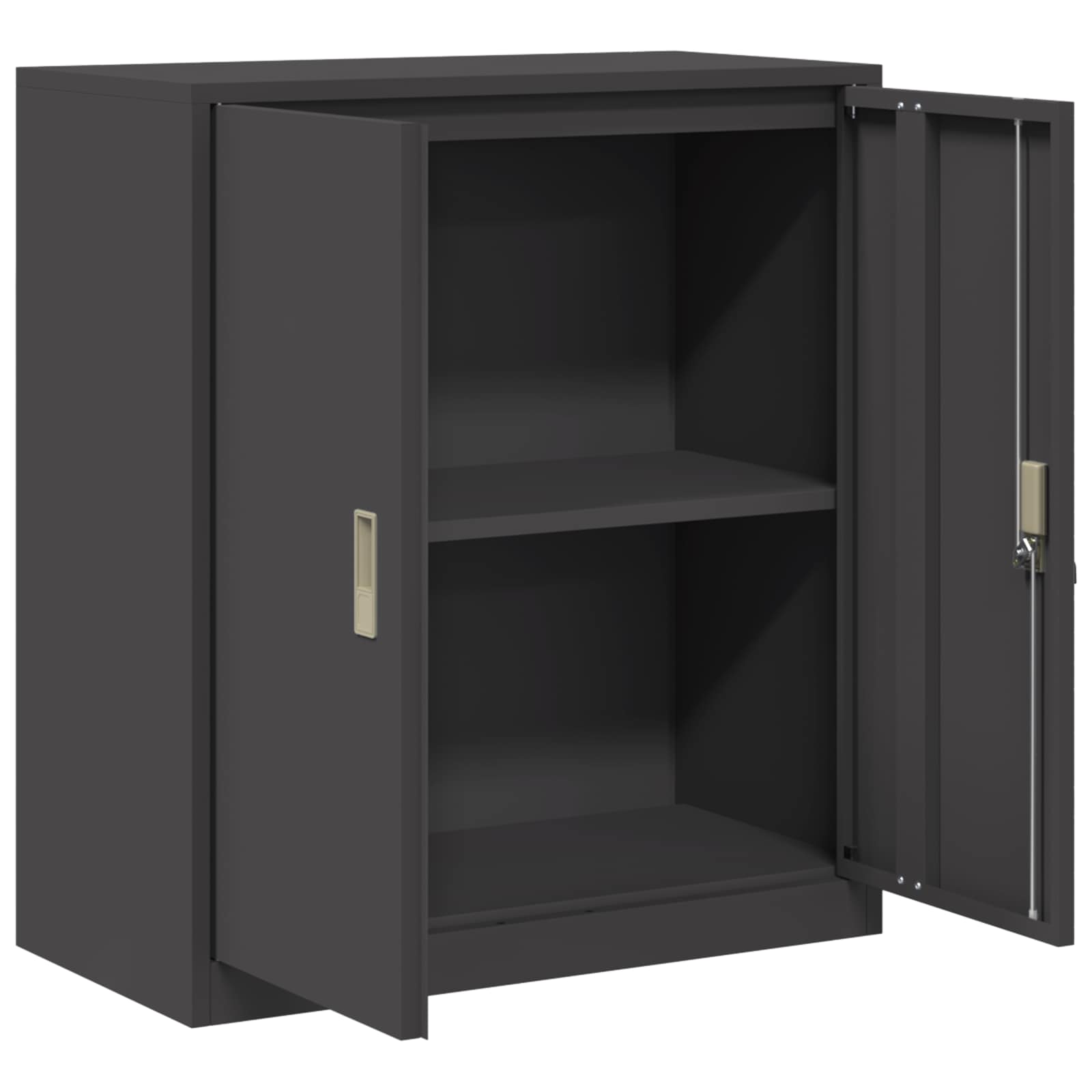 Storage Cabinet Black 80 x 40 x 90 cm Cold-Rolled Steel