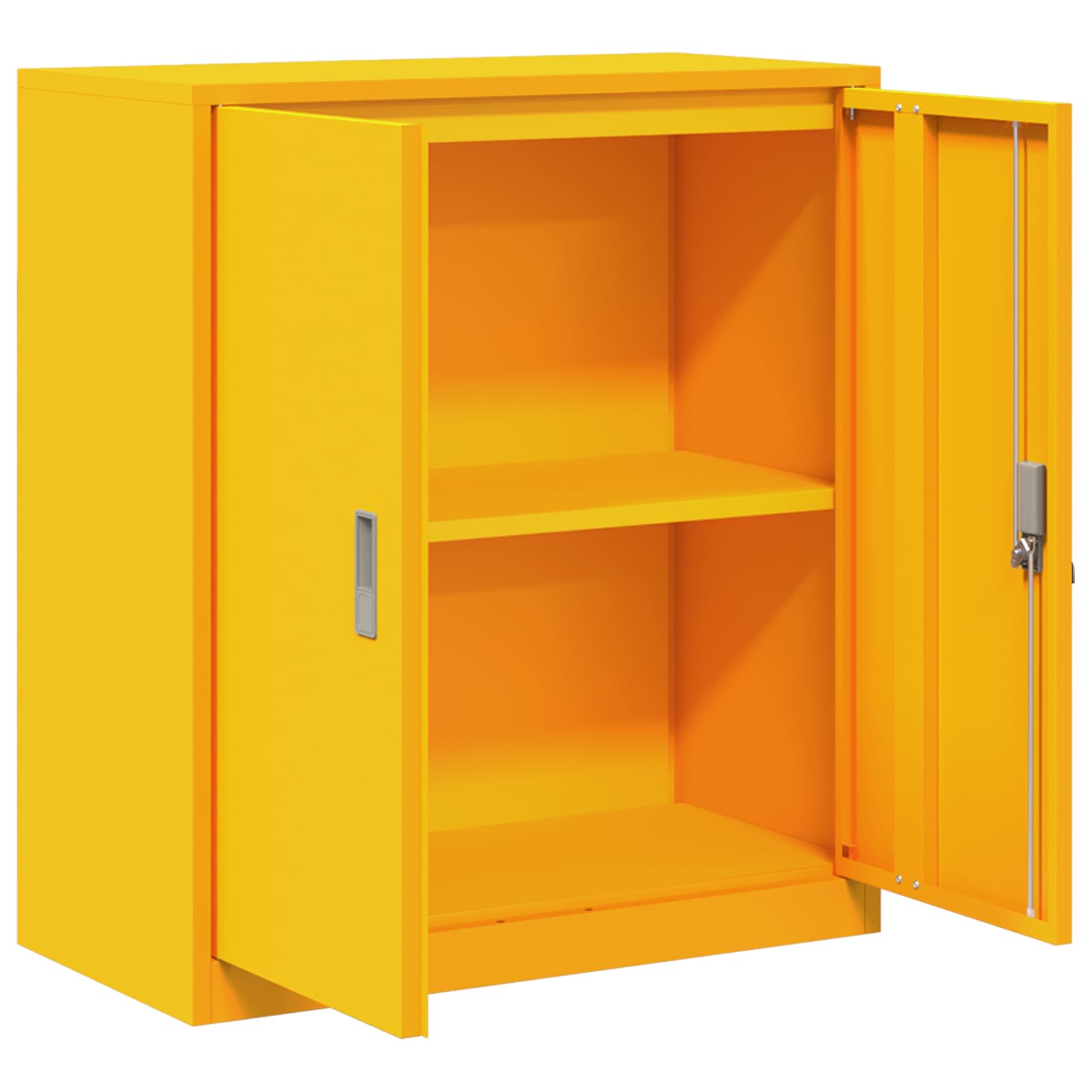 Storage Cabinet with Storage Mustard Yellow 80 x 40 x 90 cm