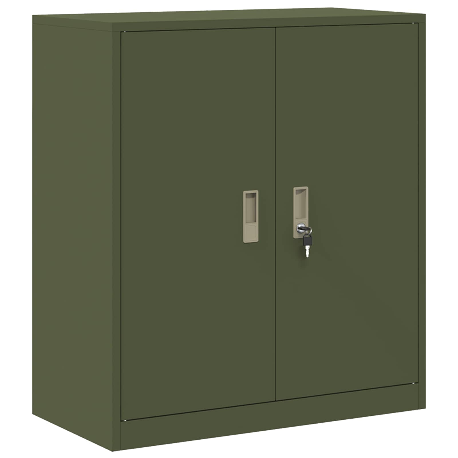 Storage Cabinet Olive Green 80 x 40 x 90 cm Cold-Rolled Steel