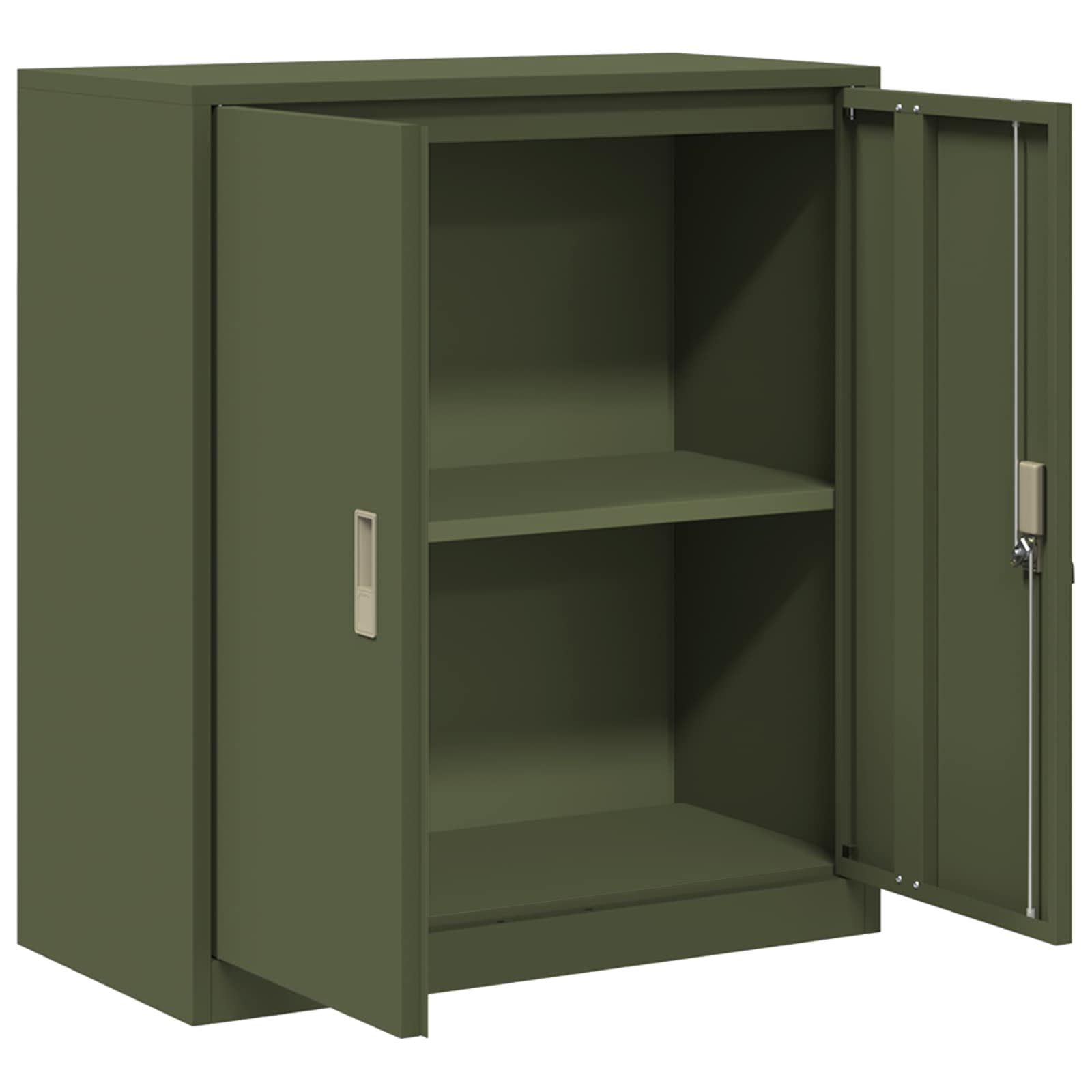 Storage Cabinet Olive Green 80 x 40 x 90 cm Cold-Rolled Steel
