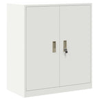 Storage Cabinet White 80 x 40 x 90 cm Cold-Rolled Steel