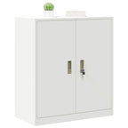 Storage Cabinet White 80 x 40 x 90 cm Cold-Rolled Steel