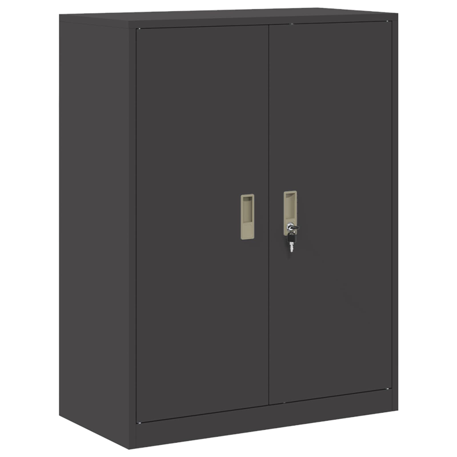 Storage Cabinet Black 80 x 40 x 105 cm Cold-Rolled Steel