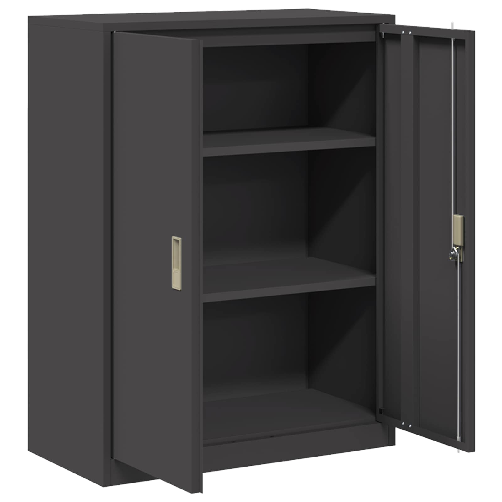 Storage Cabinet Black 80 x 40 x 105 cm Cold-Rolled Steel