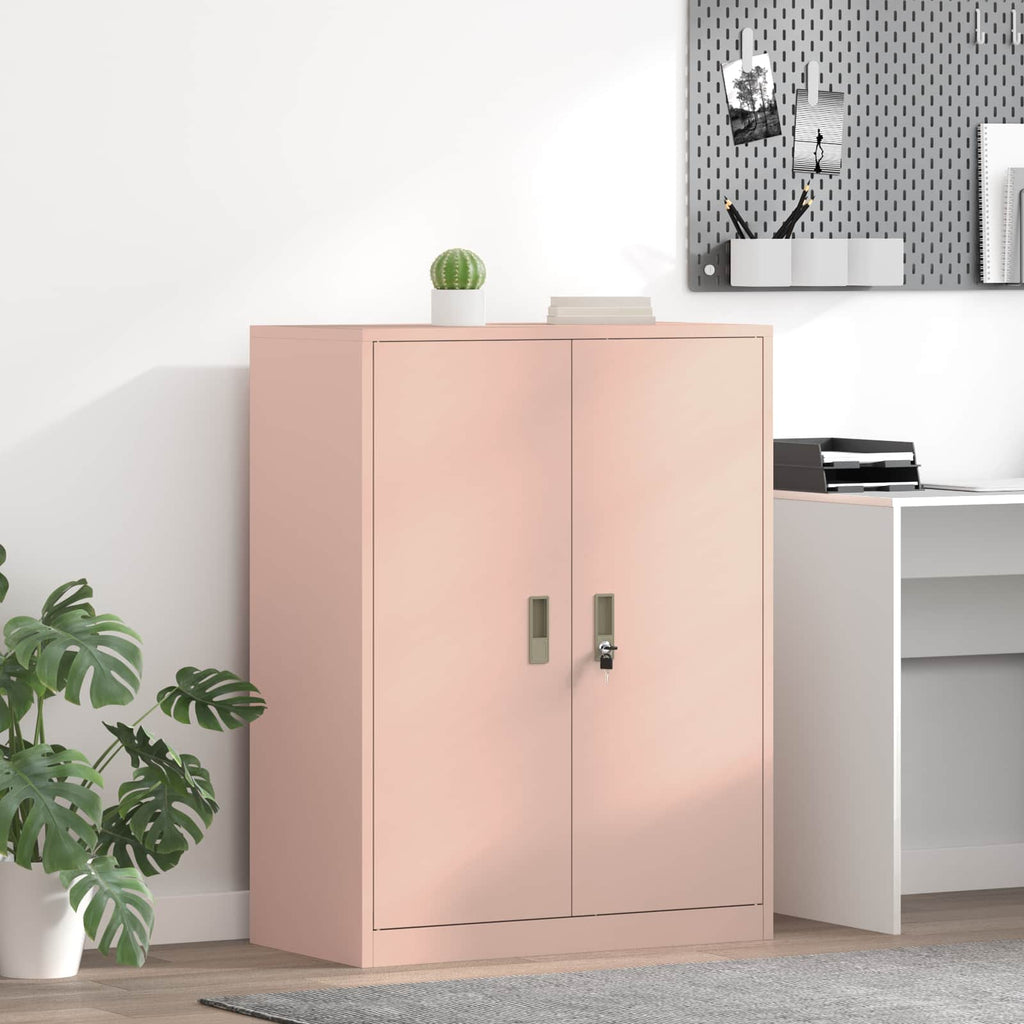 Storage Cabinet Pink 80 x 40 x 105 cm Cold-Rolled Steel