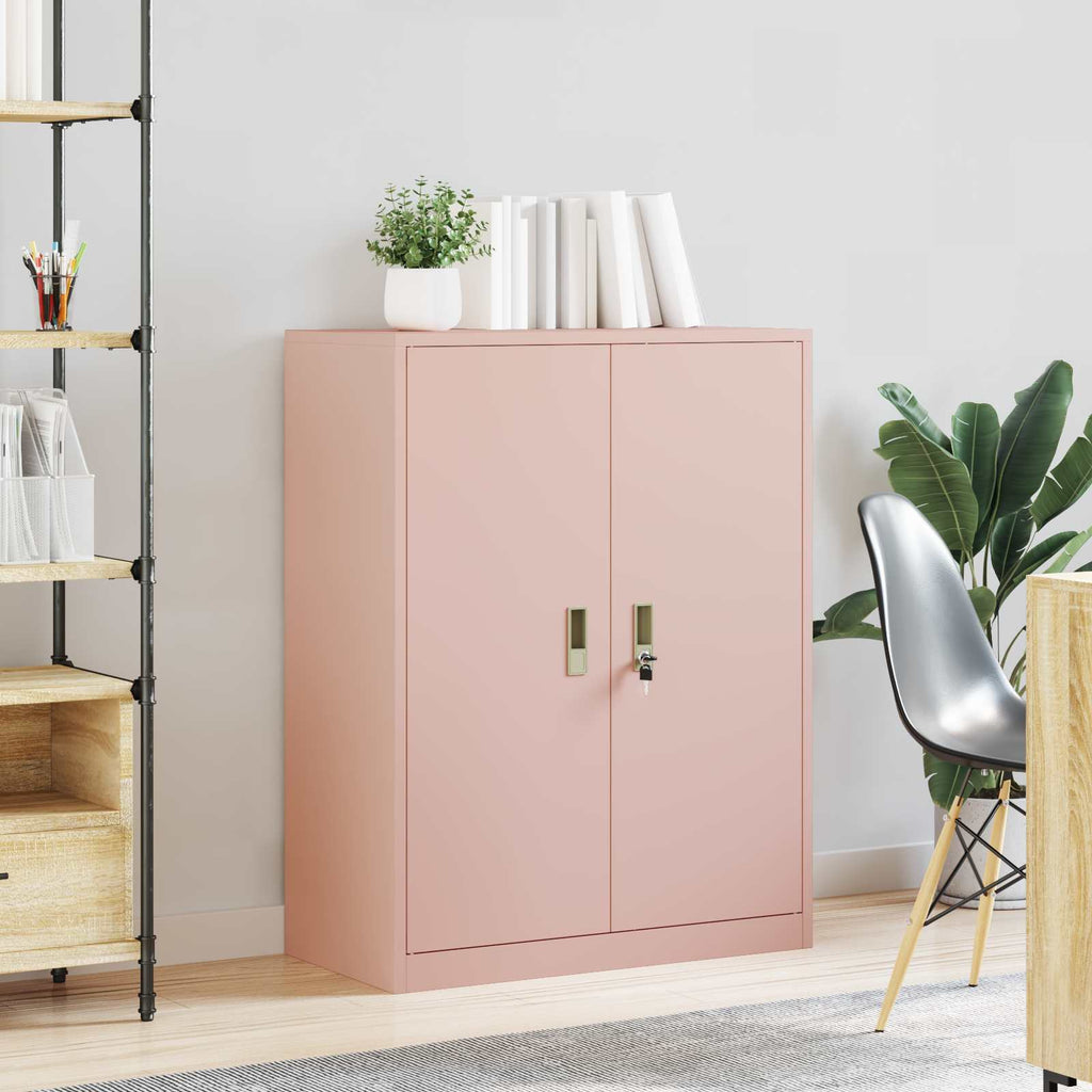 Storage Cabinet Pink 80 x 40 x 105 cm Cold-Rolled Steel