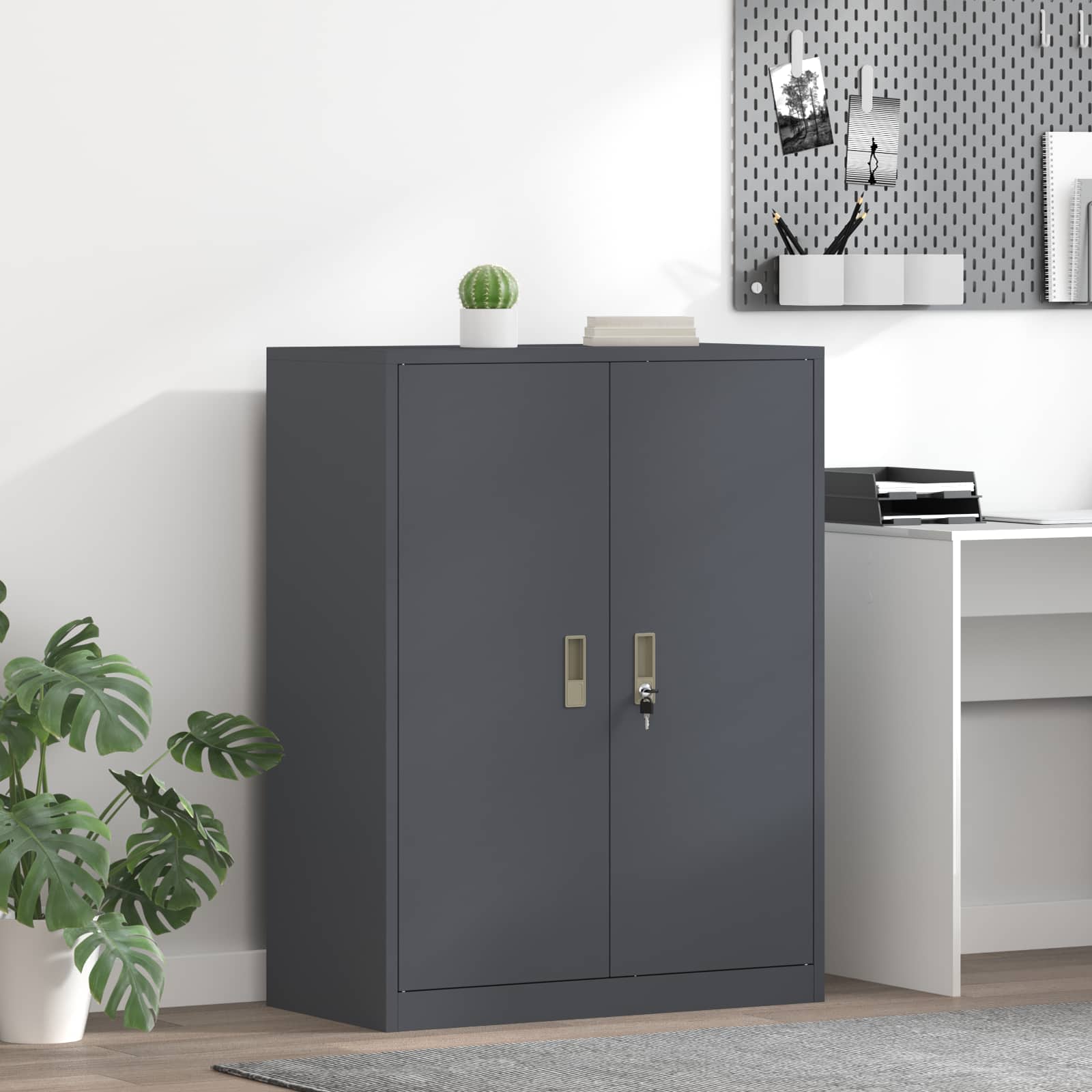 Storage Cabinet Anthracite 80 x 40 x 105 cm Cold-Rolled Steel