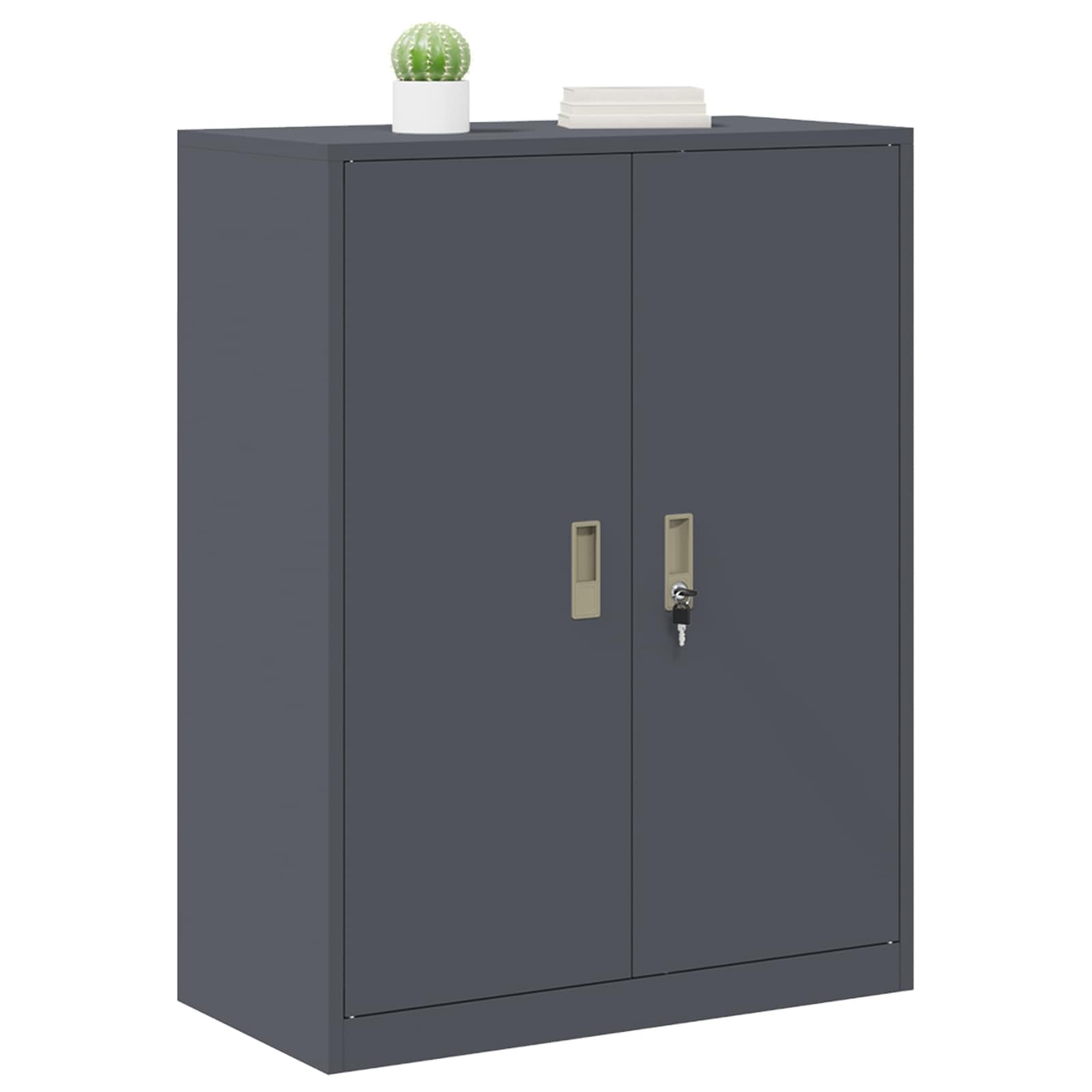 Storage Cabinet Anthracite 80 x 40 x 105 cm Cold-Rolled Steel