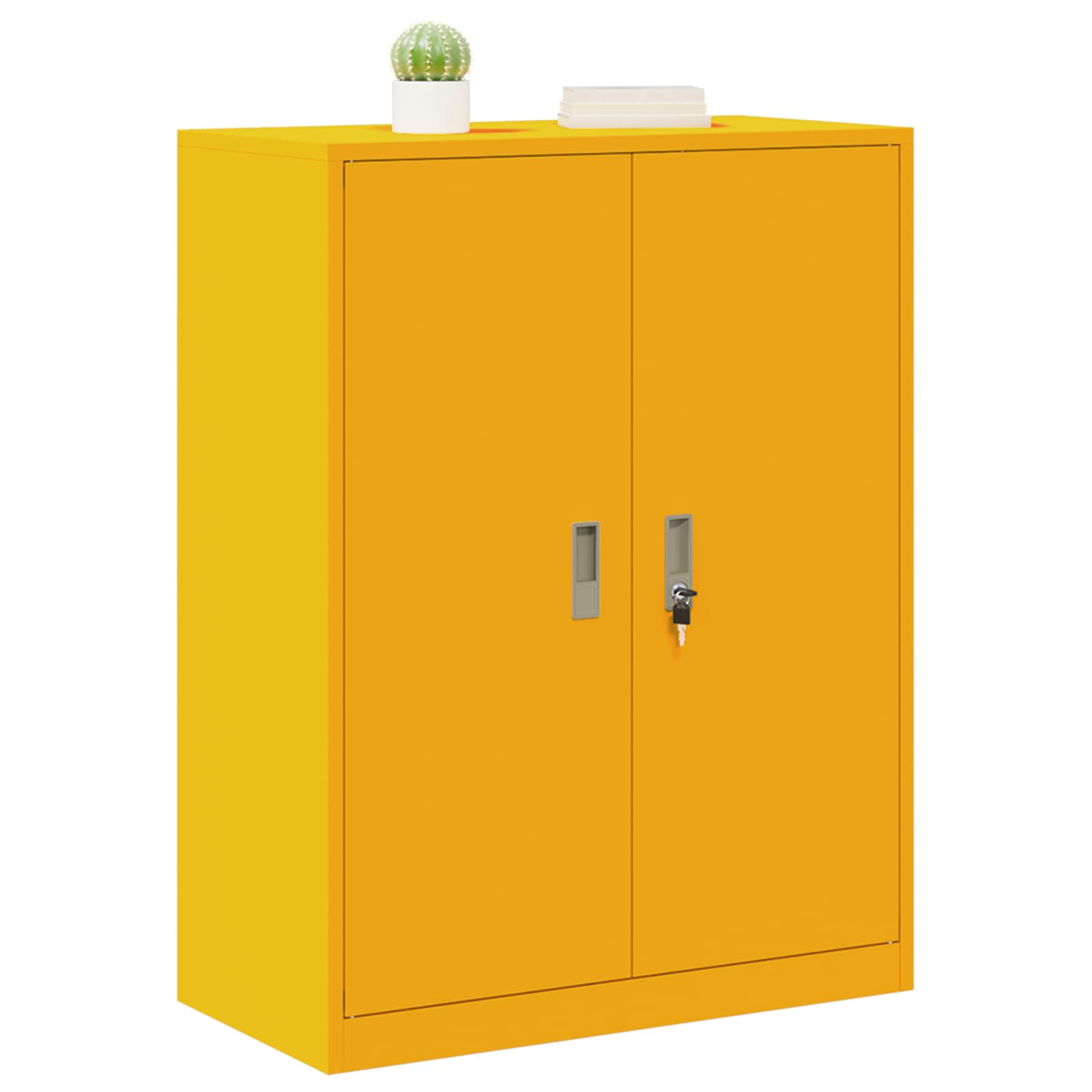 Storage Cabinet with Storage Mustard Yellow 80 x 40 x 105 cm
