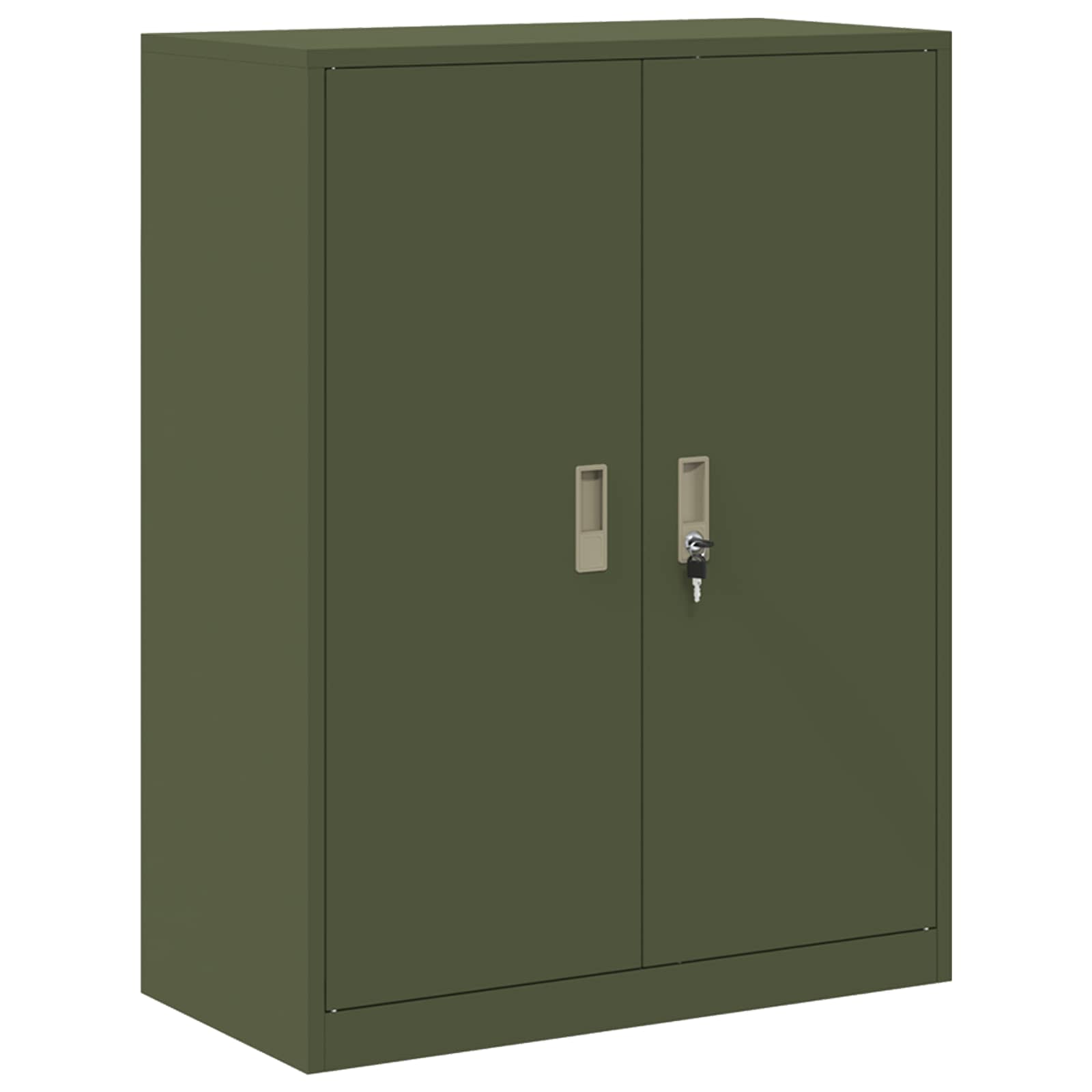 Storage Cabinet Olive Green 80 x 40 x 105 cm Cold-Rolled Steel