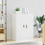 Storage Cabinet White 80 x 40 x 105 cm Cold-Rolled Steel