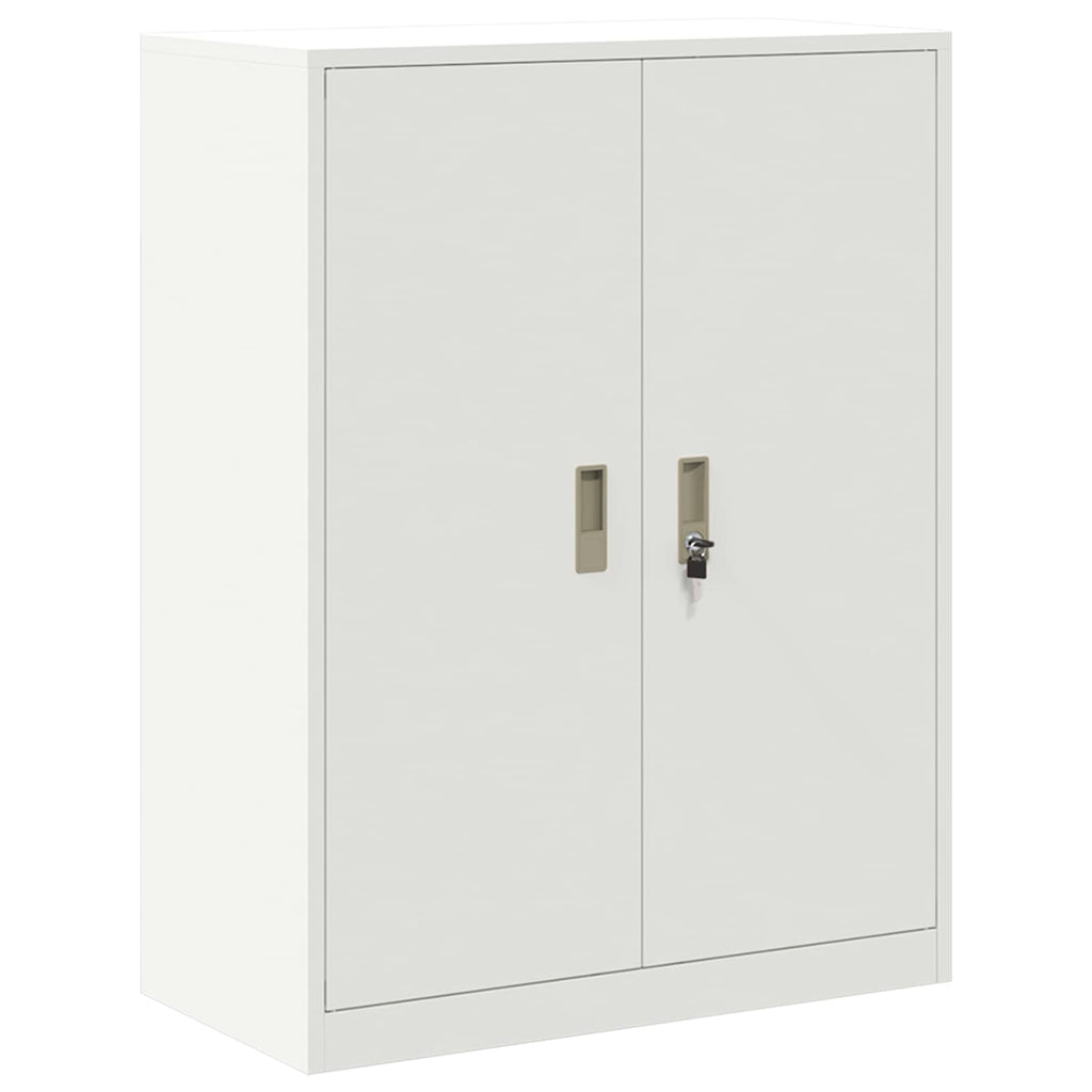 Storage Cabinet White 80 x 40 x 105 cm Cold-Rolled Steel