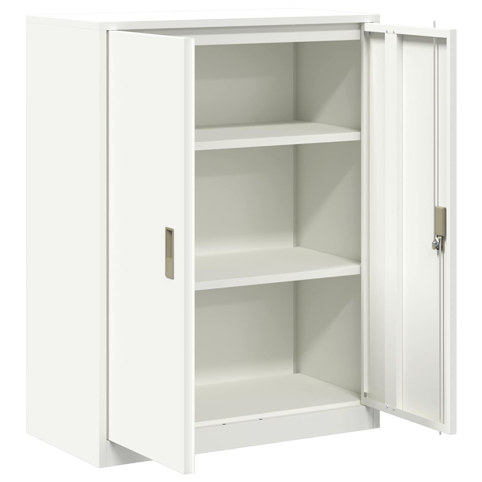 Storage Cabinet White 80 x 40 x 105 cm Cold-Rolled Steel