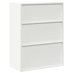 Storage Cabinet White 80 x 40 x 105 cm Cold-Rolled Steel
