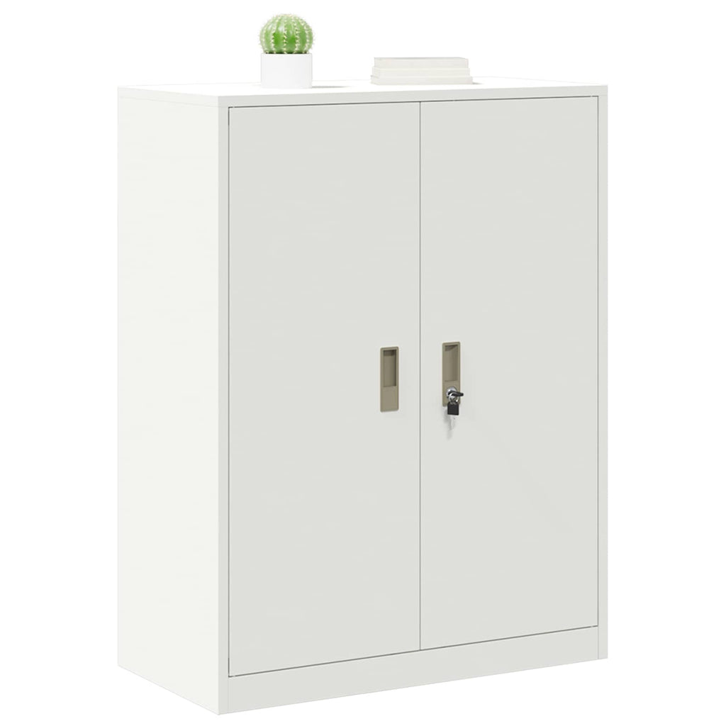 Storage Cabinet White 80 x 40 x 105 cm Cold-Rolled Steel