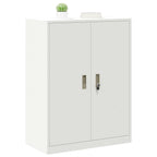 Storage Cabinet White 80 x 40 x 105 cm Cold-Rolled Steel