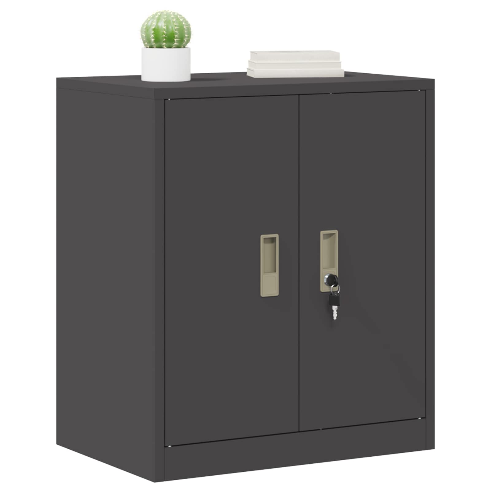 Storage Cabinet Black 60 x 40 x 70 cm Cold-Rolled Steel