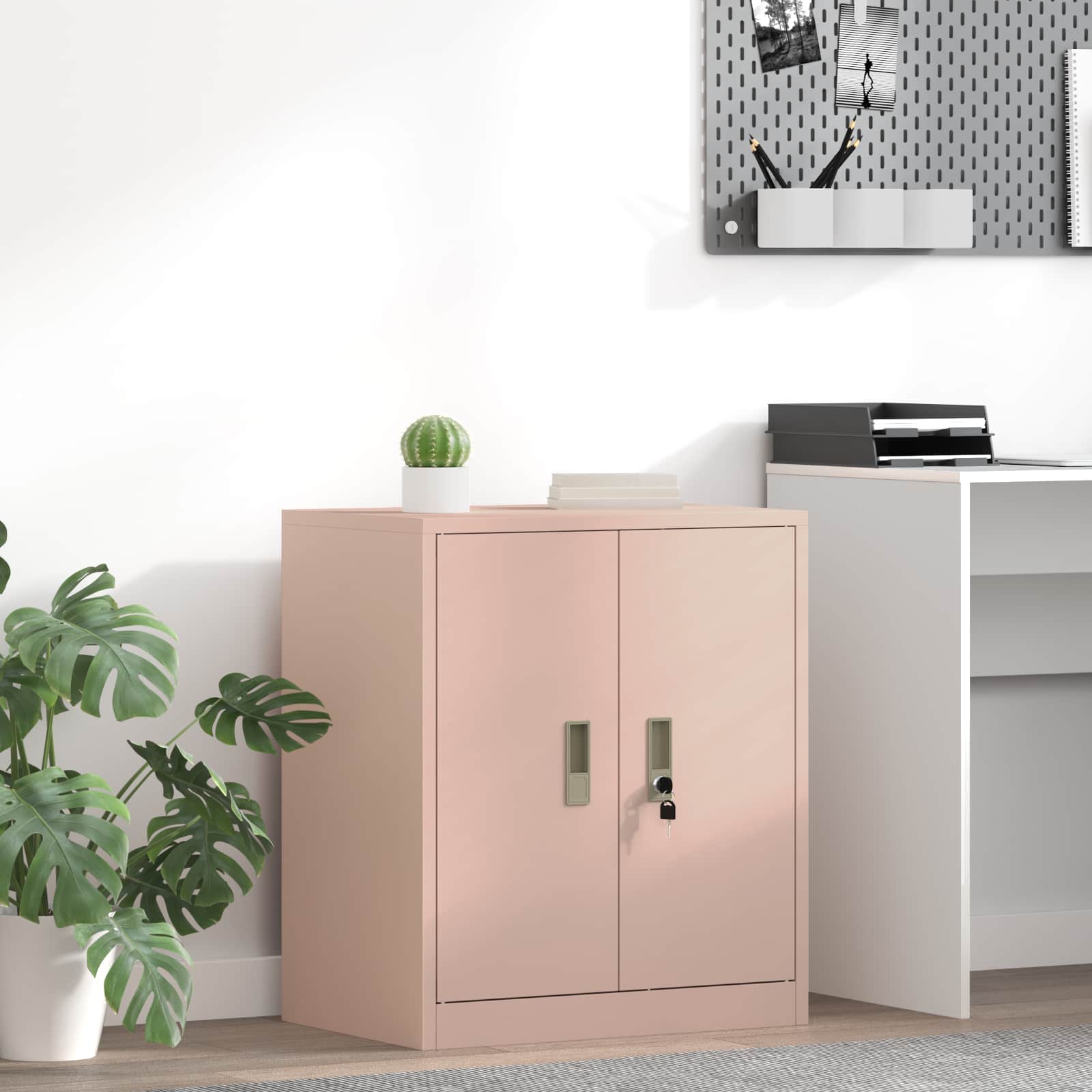 Storage Cabinet Pink 60 x 40 x 70 cm Cold-Rolled Steel