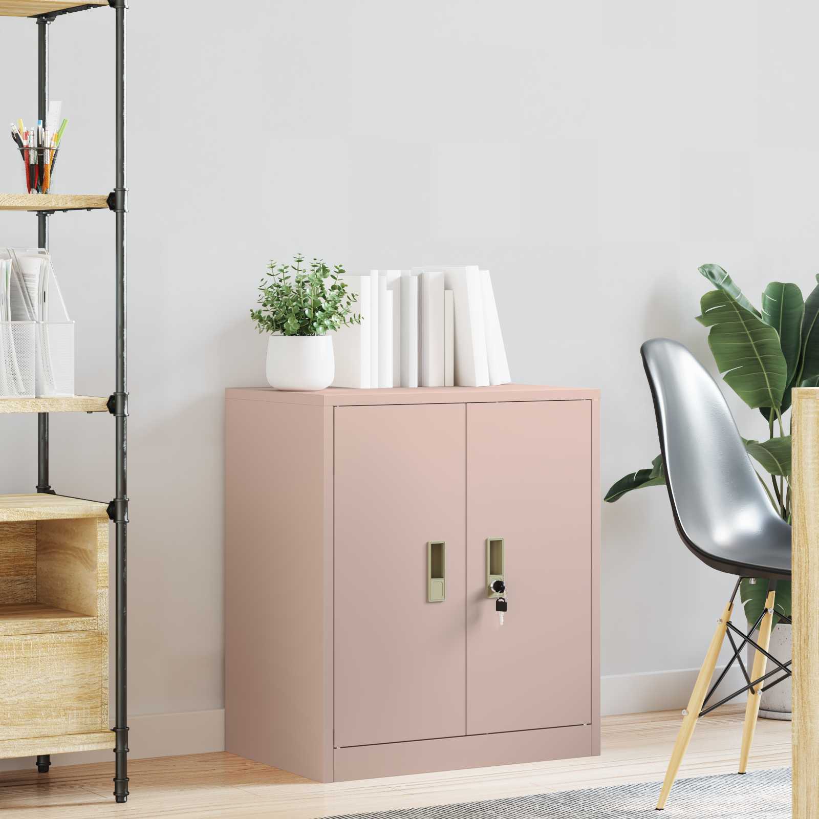 Storage Cabinet Pink 60 x 40 x 70 cm Cold-Rolled Steel