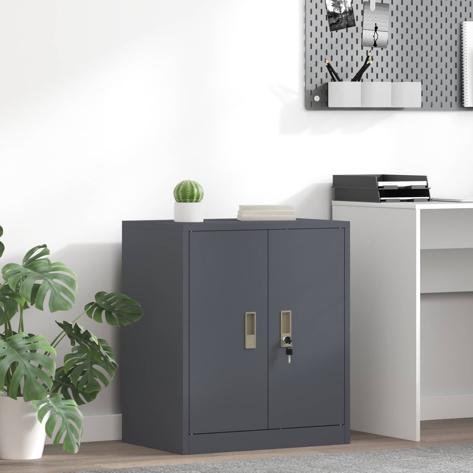 Storage Cabinet Anthracite 60 x 40 x 70 cm Cold-Rolled Steel