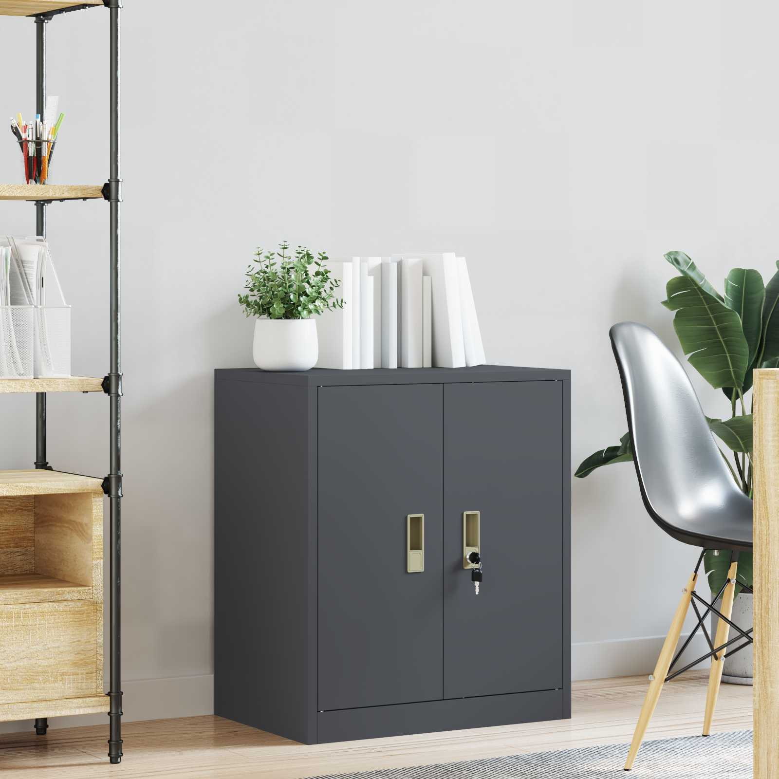 Storage Cabinet Anthracite 60 x 40 x 70 cm Cold-Rolled Steel