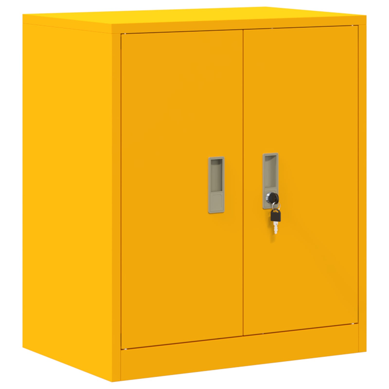 Storage Cabinet with Storage Mustard Yellow 60 x 40 x 70 cm