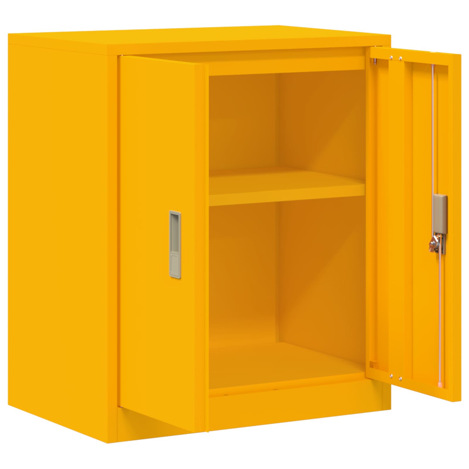 Storage Cabinet with Storage Mustard Yellow 60 x 40 x 70 cm