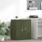 Storage Cabinet Olive Green 60 x 40 x 70 cm Cold-Rolled Steel
