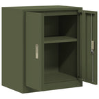 Storage Cabinet Olive Green 60 x 40 x 70 cm Cold-Rolled Steel