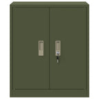 Storage Cabinet Olive Green 60 x 40 x 70 cm Cold-Rolled Steel