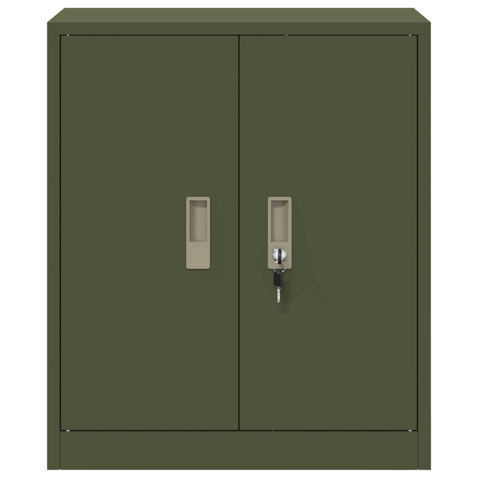 Storage Cabinet Olive Green 60 x 40 x 70 cm Cold-Rolled Steel