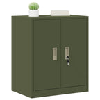 Storage Cabinet Olive Green 60 x 40 x 70 cm Cold-Rolled Steel