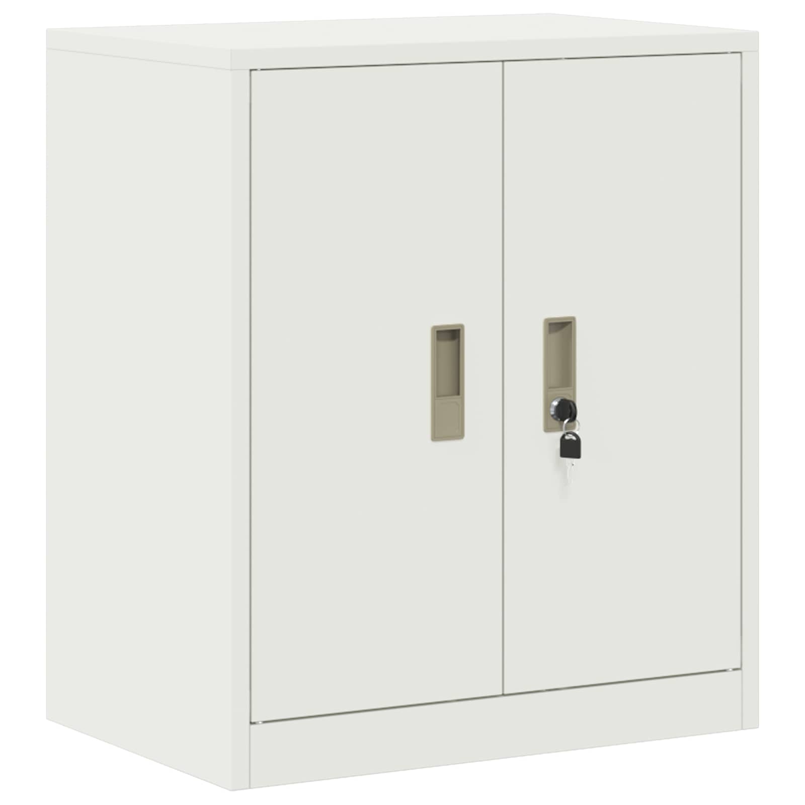 Storage Cabinet White 60 x 40 x 70 cm Cold-Rolled Steel