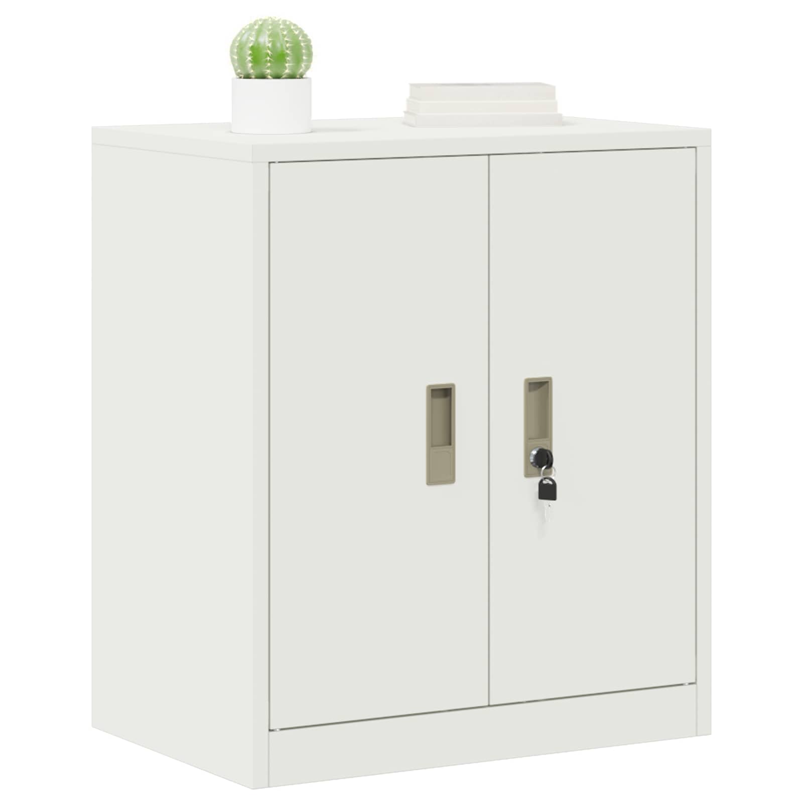 Storage Cabinet White 60 x 40 x 70 cm Cold-Rolled Steel