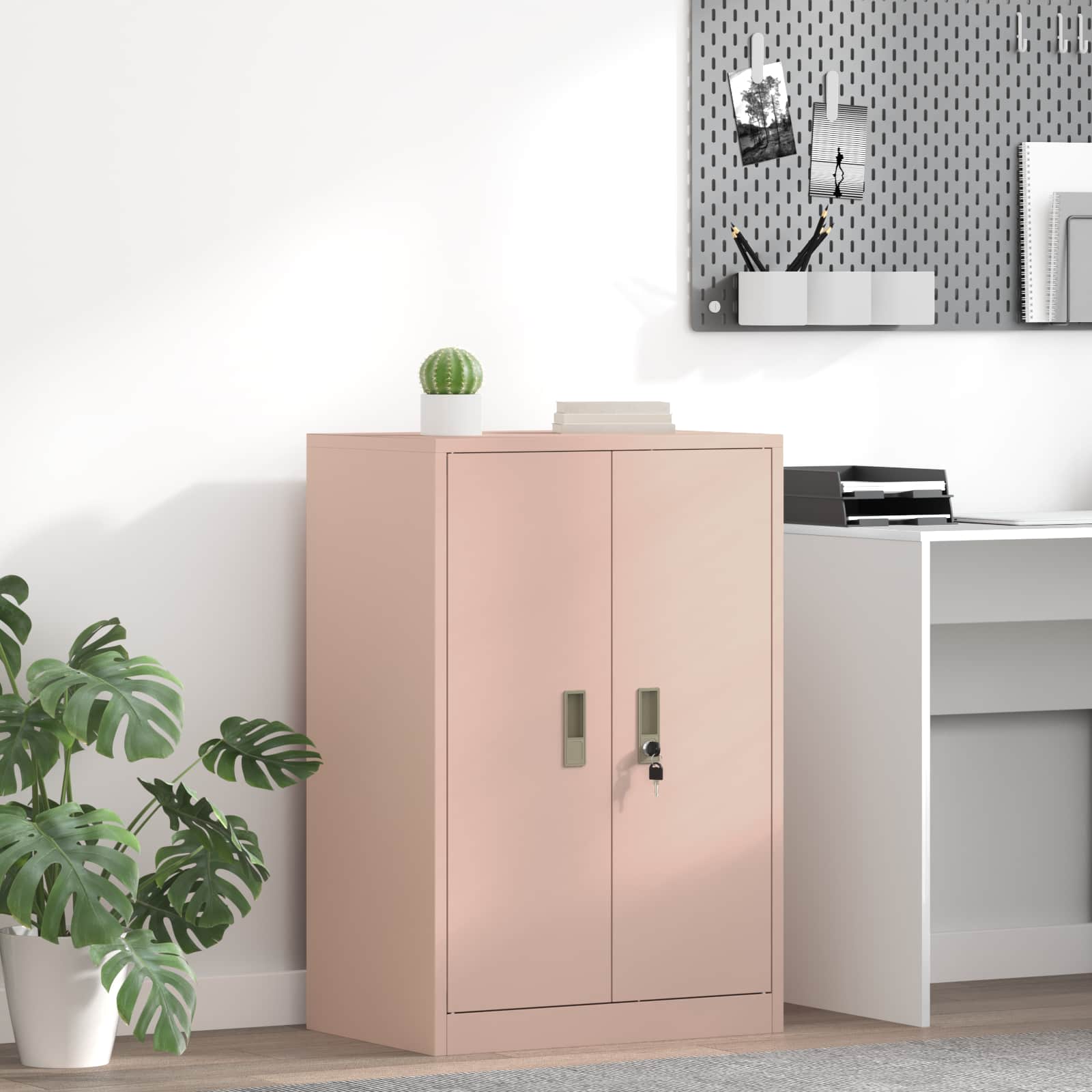 Storage Cabinet Pink 60 x 40 x 90 cm Cold-Rolled Steel