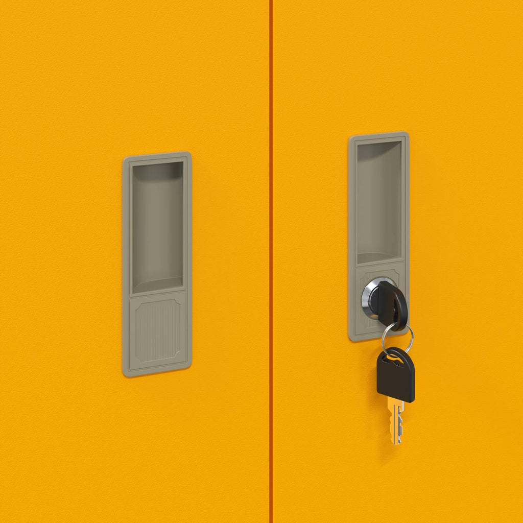 Storage Cabinet with Storage Mustard Yellow 60 x 40 x 90 cm