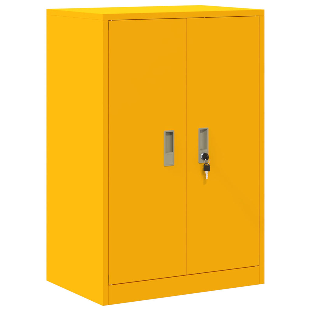 Storage Cabinet with Storage Mustard Yellow 60 x 40 x 90 cm