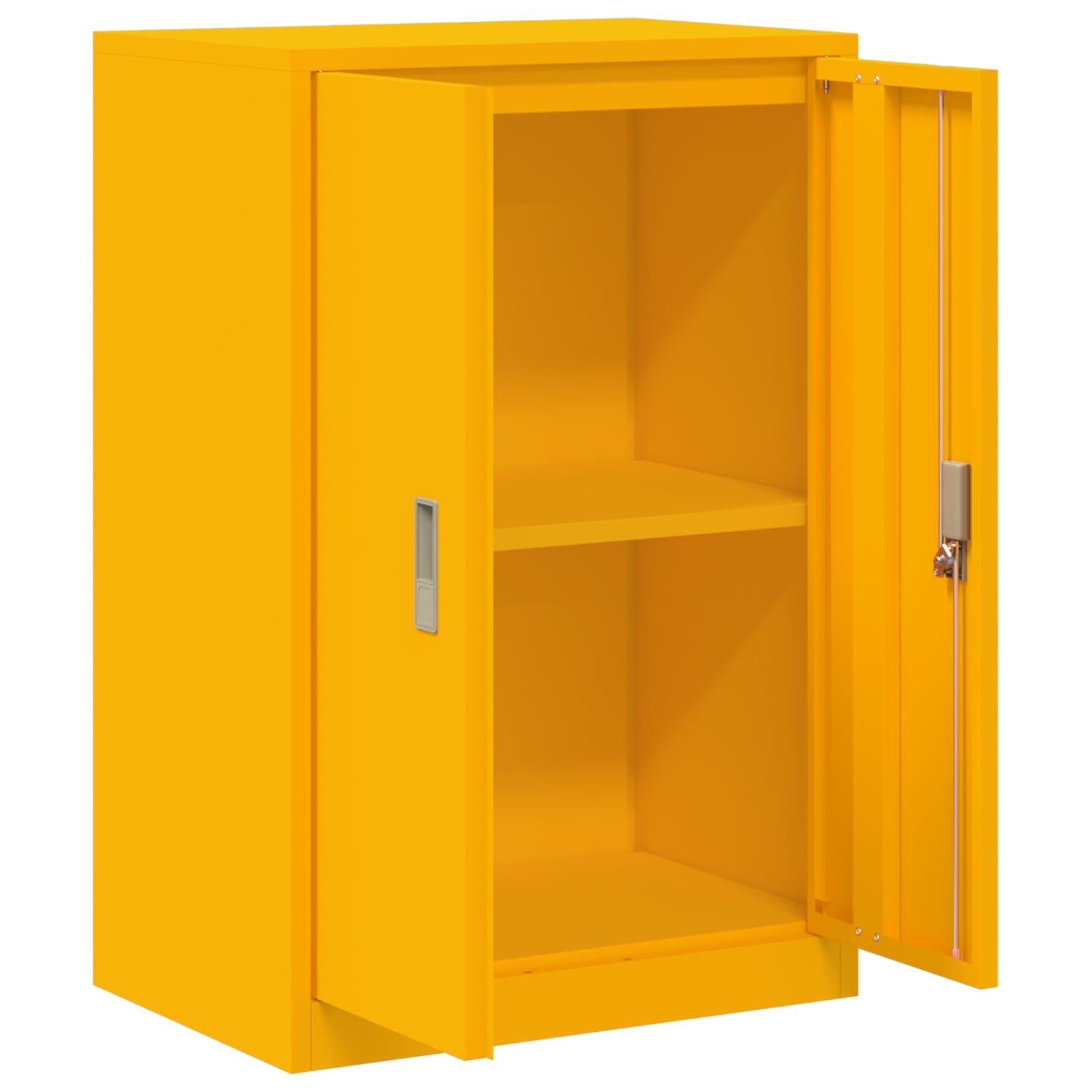 Storage Cabinet with Storage Mustard Yellow 60 x 40 x 90 cm