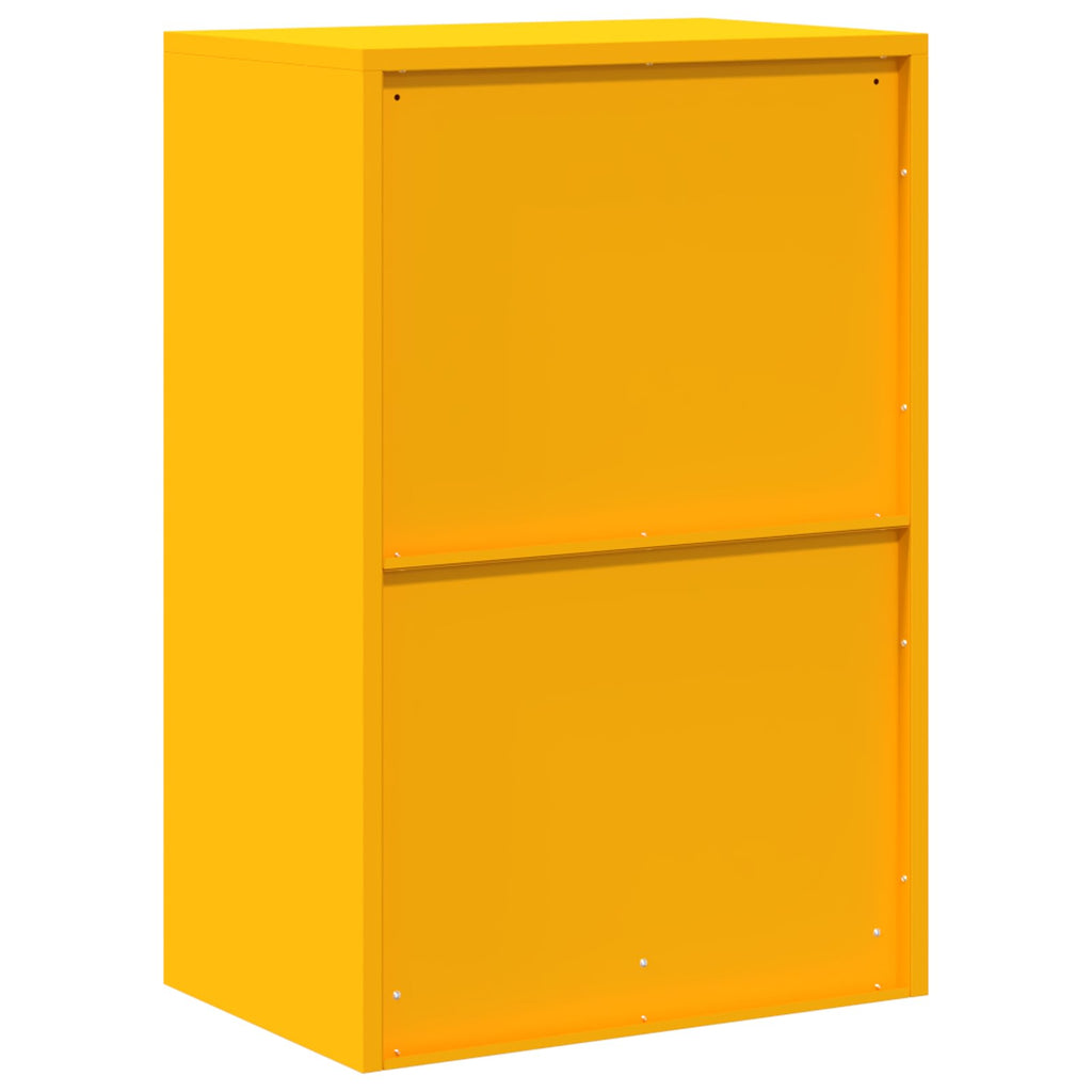 Storage Cabinet with Storage Mustard Yellow 60 x 40 x 90 cm