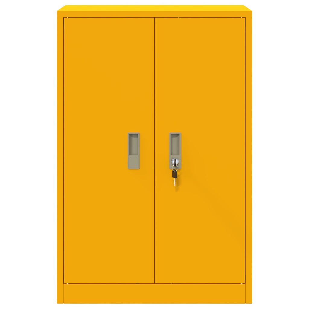 Storage Cabinet with Storage Mustard Yellow 60 x 40 x 90 cm