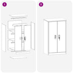 Storage Cabinet with Storage Mustard Yellow 60 x 40 x 105 cm