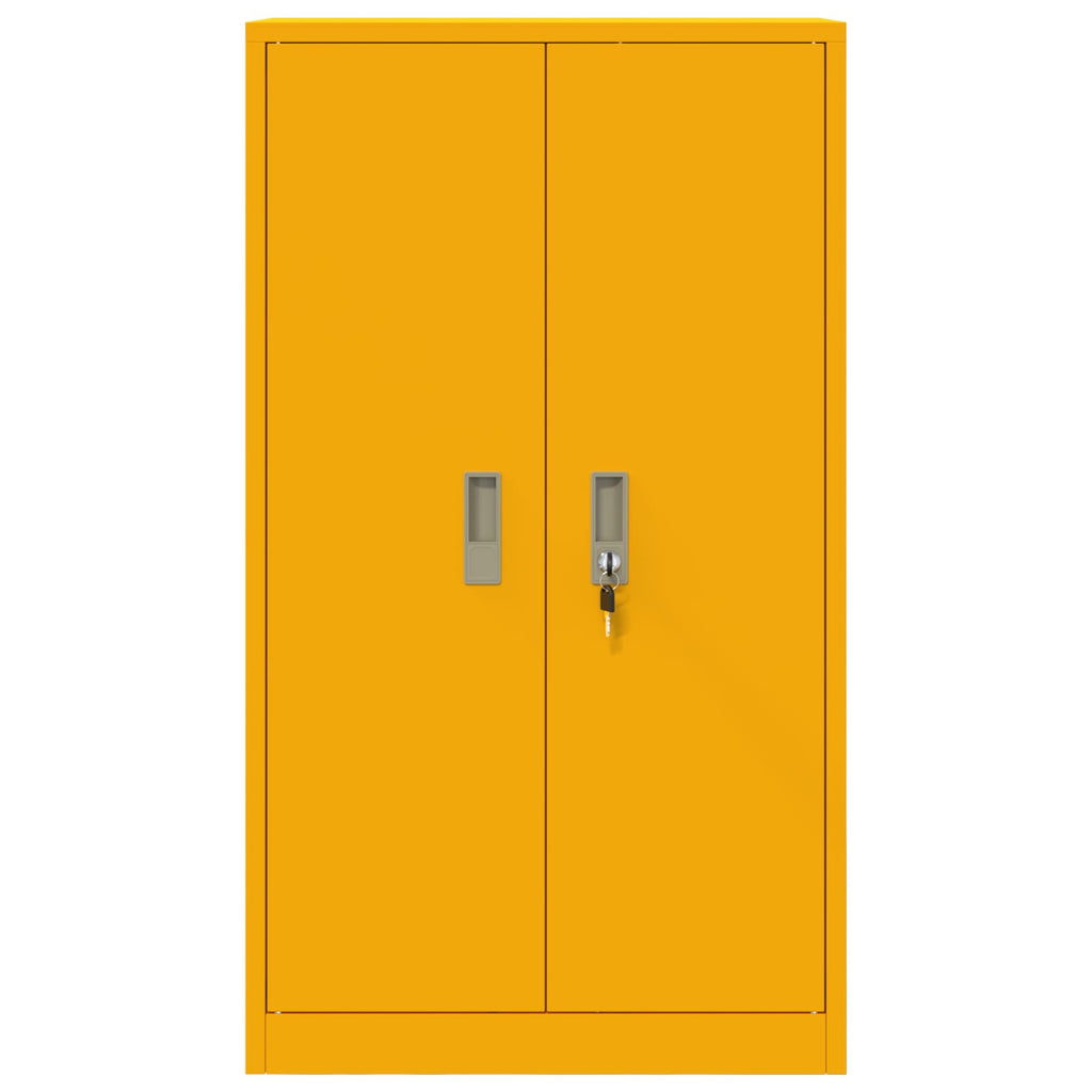 Storage Cabinet with Storage Mustard Yellow 60 x 40 x 105 cm