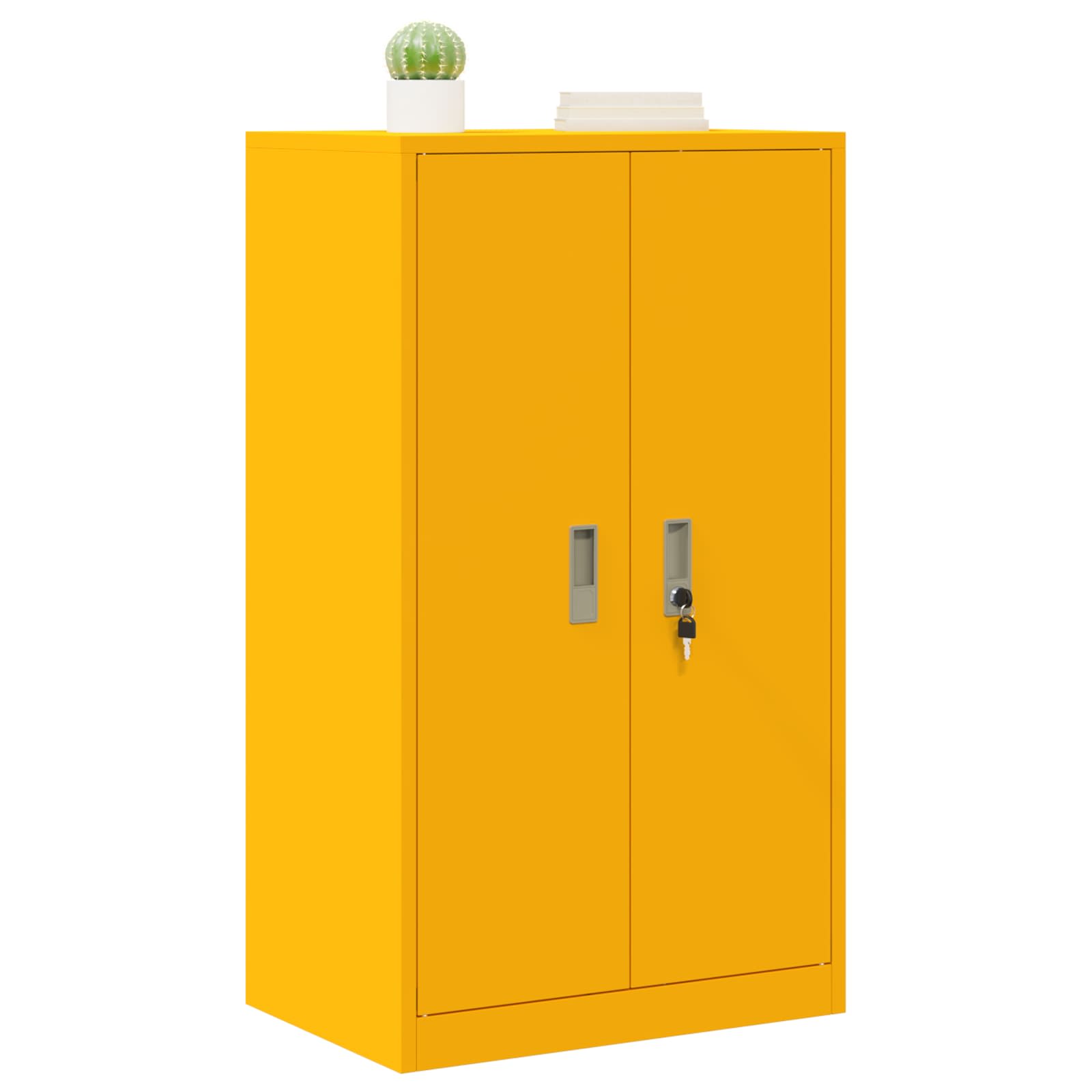 Storage Cabinet with Storage Mustard Yellow 60 x 40 x 105 cm