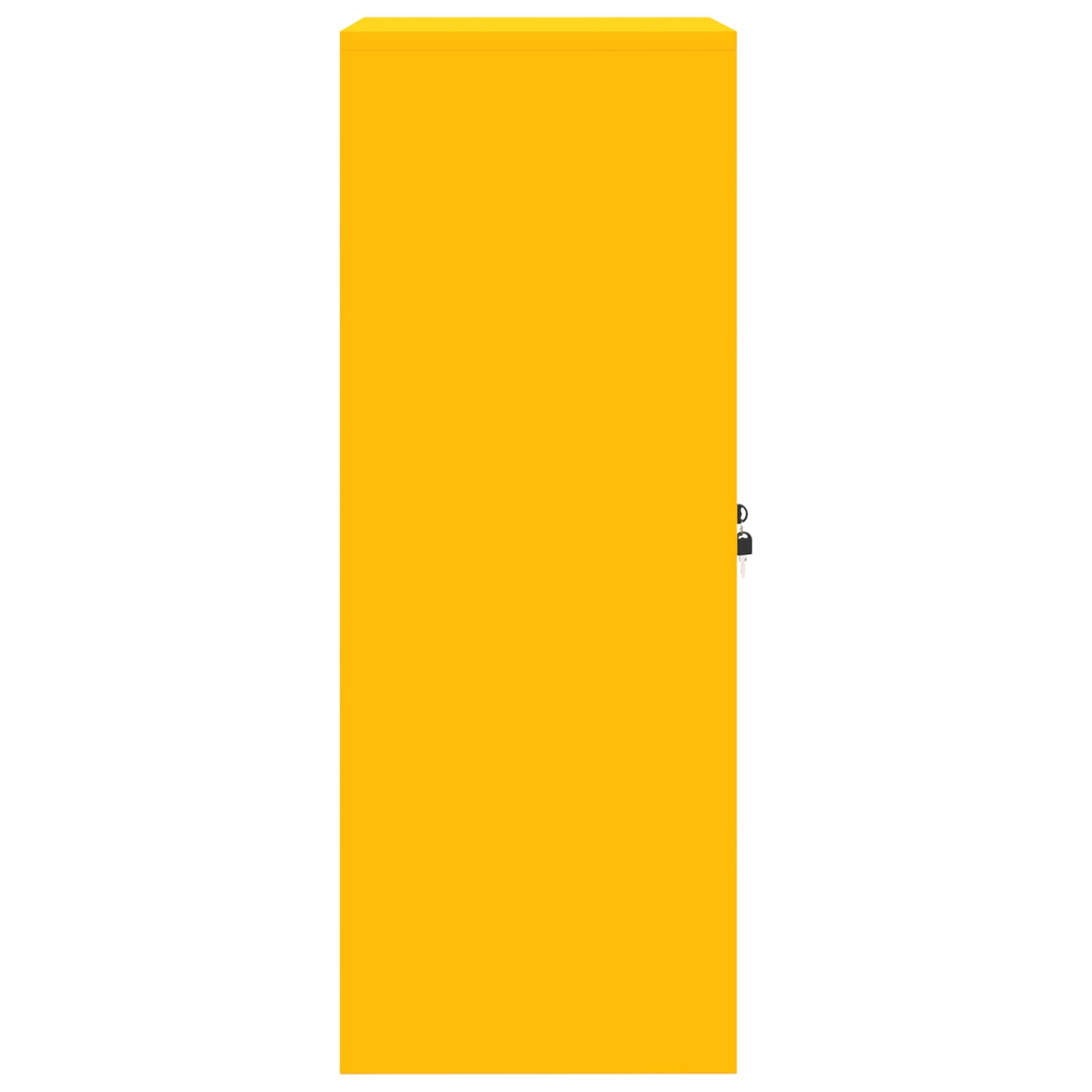 Storage Cabinet with Storage Mustard Yellow 60 x 40 x 105 cm