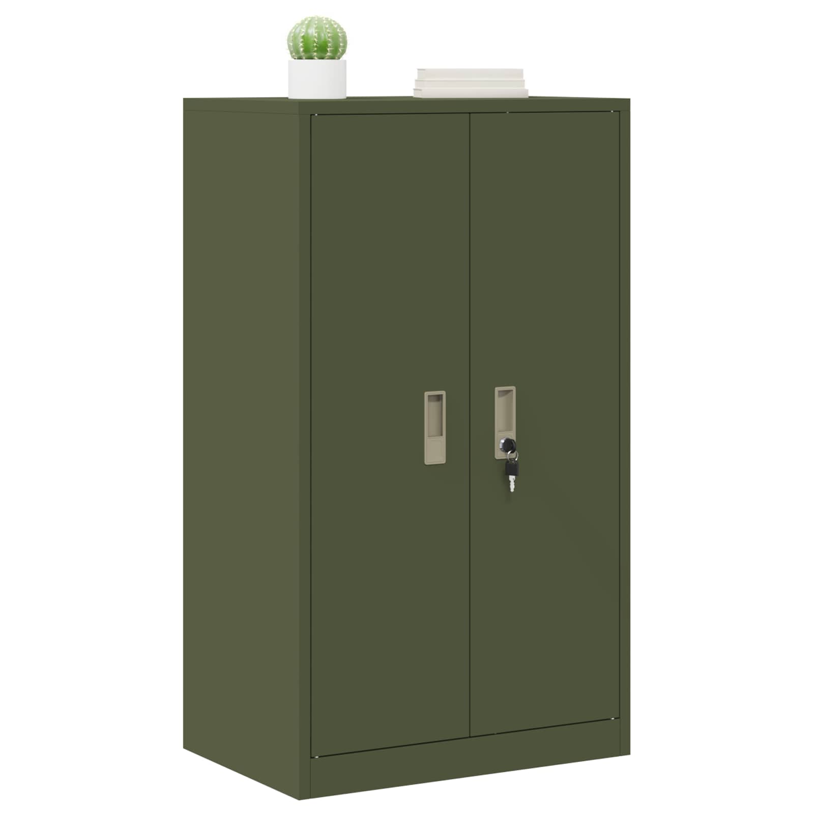 Storage Cabinet Olive Green 60 x 40 x 105 cm Cold-Rolled Steel