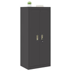 Storage Cabinet Black 60 x 40 x 140 cm Cold-Rolled Steel